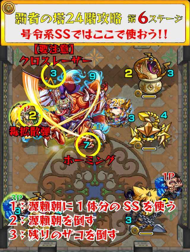 モンスト 新覇者の塔 24階 攻略 ギミック 適正キャラ 超特大チャンネル